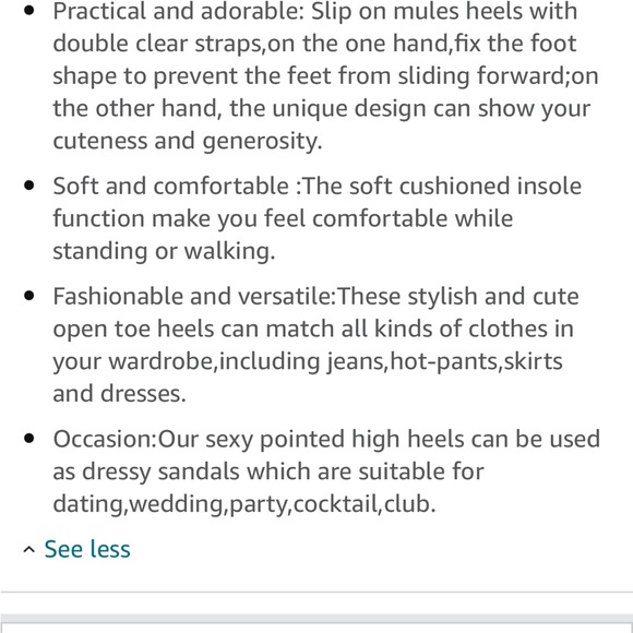 Black stiletto heel w transparent straps - Picture 7 of 11